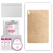 Akcesoria do tabletów i e-booków - folia naklejka skórka strukturalna na TYŁ do Huawei MatePad C7 - Tkanina Denim Beżowy - apgo SKINS - miniaturka - grafika 1