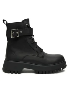 Timberland Botki Mid Lace Boot TB0A6FBWW021 Czarny - Botki damskie - miniaturka - grafika 1