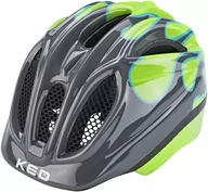 Kaski rowerowe - KED Meggy II Trend Kask Dzieci, flame grey green M | 52-58cm 2021 Kaski dla dzieci 13304138404 - miniaturka - grafika 1