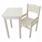 Zestawy mebli dla dzieci - STOLIK 37/50 + KRZESEŁKO STARSZAK PEŁNE Z PODŁOKIETNIKIEM + GRAWER - miniaturka - grafika 1