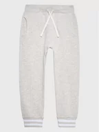 Spodnie i spodenki dla dziewczynek - United Colors Of Benetton Spodnie dresowe 3J68CF02Q Szary Regular Fit - miniaturka - grafika 1