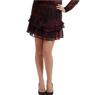 Spódnice - Spódnica damska Guess Tecla w kwiaty mini-S - miniaturka - grafika 1
