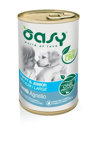 Oasy Oasy Pies One Protein Puppy Jagnięcina puszka 400g