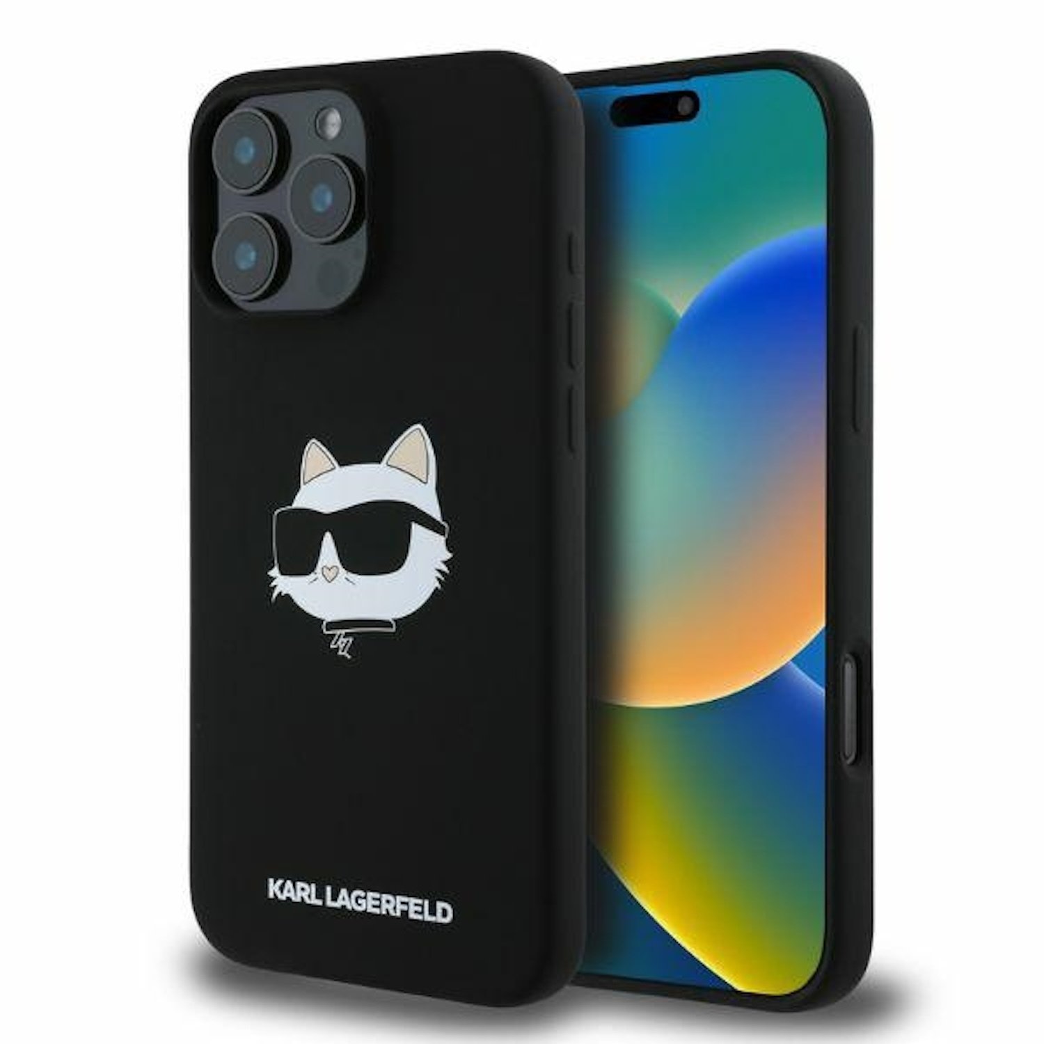 Karl Lagerfeld Apple iPhone 16 Pro Choupette Head Print MagSafe Case