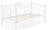 Łóżka - Białe Pojedyncze Metalowe Łóżko Jednoosobowe M3-P74 - miniaturka - grafika 1