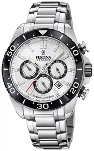 Zegarek Zegarek Festina F20042-1 Chronograph Diver Ceramic - Zegarki męskie - miniaturka - grafika 1