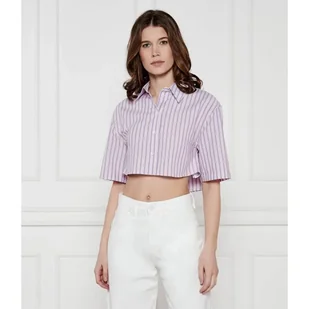 Patrizia Pepe Koszula Cropped Fit - Koszule damskie - miniaturka - grafika 1
