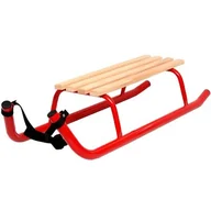 Sanki i ślizgacze - SANKI METALOWE KULIGOWE 2 OSOBOWE WZMOCNIONE CZERWONE - miniaturka - grafika 1