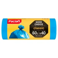 Worki na śmieci - Paclan WORKI NA ŚMIECI CLASSIC 60L 40SZT. (134651) - miniaturka - grafika 1