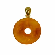 Wisiorki - Wisior z miodowego bursztynu - miniaturka - grafika 1