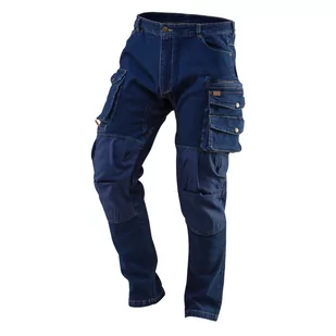 Spodnie robocze DENIM, wzmocnienia na kolanach, rozmiar L - Odzież robocza - miniaturka - grafika 1