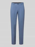 Spodnie męskie - Spodnie do garnituru o kroju regular fit z dodatkiem wiskozy - miniaturka - grafika 1