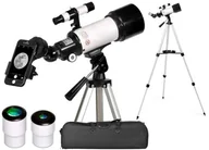 Teleskopy - Teleskop Astronomiczny Luneta GENETIC OPTIC F400 15-120x, Duży Statyw, Adapter do Tel., Akcesoria. - miniaturka - grafika 1