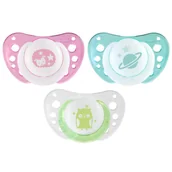 Smoczki uspokajające - Chicco Smoczek do uspokajania Physio Air neutralny 0m+ 7503141 - miniaturka - grafika 1