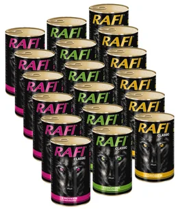 Rafi Classic MIX SMAKÓW w Sosie 18x1240g - Mokra karma dla psów - miniaturka - grafika 1