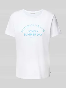 T-shirt o kroju regular fit z czystej bawełny - Koszulki i topy damskie - miniaturka - grafika 1