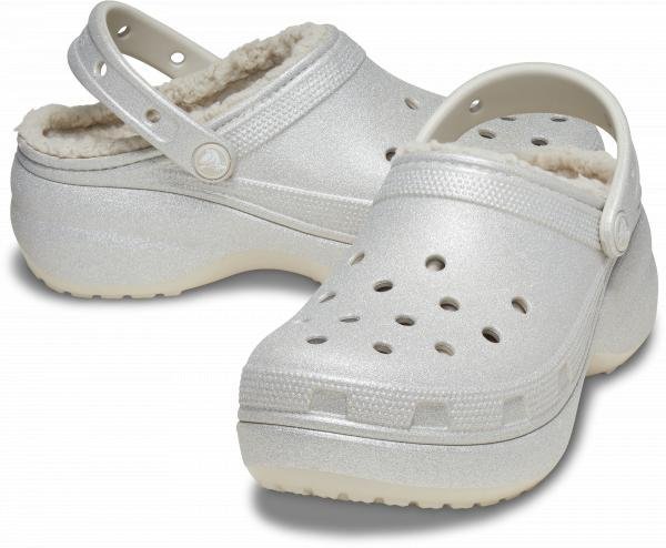 Damskie Ocieplane Buty Platforma Crocs Classic Lined 210413 Clog 39-40