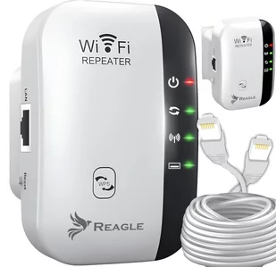 WZMACNIACZ SIECI SYGNAŁU WIFI 2.4 GHz 802.11n REAPETER 300MB/S EXTENDER 3w1 - Wzmacniacze sygnału wifi - miniaturka - grafika 1