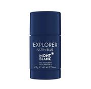 Dezodoranty i antyperspiranty męskie - Montblanc Montblanc Explorer Ultra Blue dezodorant w sztyfcie dla mężczyzn 75 ml - miniaturka - grafika 1