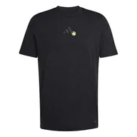 Koszulki sportowe męskie - Koszulka męska adidas Jeu Graphic Tee Black XL - miniaturka - grafika 1