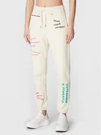 Spodnie sportowe damskie - Zadig&Voltaire Spodnie dresowe JWPA00003 Écru Regular Fit - miniaturka - grafika 1