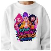 Bluzy dla dziewczynek - BLUZA DZIECIĘCA KPOP DEMON HUNTERS HUNTRIX 146-152 BAWEŁNIANA JAKOŚĆ - miniaturka - grafika 1