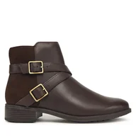 Botki damskie - Botki Clarks Havisham Bay 26182942 Brązowy - miniaturka - grafika 1