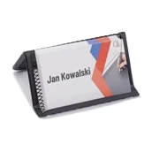 Wizytowniki - TIERRA Wizytownik siatkowy prostokątny czarny SWIZPR/CZ - miniaturka - grafika 1