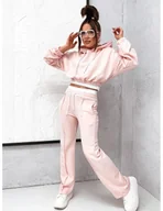 Komplety damskie - Stylowy komplet dresowy SAMUEL - pudrowy róż - miniaturka - grafika 1