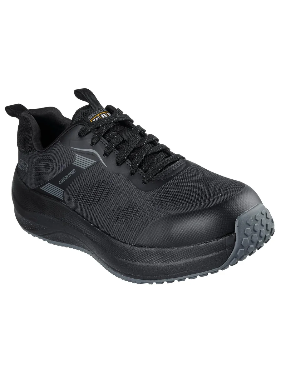 Skechers Męskie buty ochronne Transporter Lite, czarne, 42 EU, Czarny, 43 EU