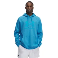 Bluzy męskie - Męska Bluza UNDER ARMOUR UA RIVAL FLEECE LOGO HD 1379758-452 – Niebieski - miniaturka - grafika 1