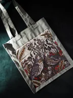 Torby i wózki na zakupy - Ręcznie malowana płócienna torba zakupowa FIELD - miniaturka - grafika 1