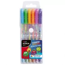 Derform Długopisy żelowe Kidea pastelowe 6 kolorów - Przybory szkolne - miniaturka - grafika 2