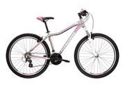 Rowery - Kross Lea 2.0 27 XS (15") rower srebrno-biało-różowy mat KRLE2Z27X15W001344 - miniaturka - grafika 1