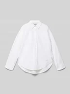 Bluzki dla dziewczynek - Bluzka koszulowa z listwą guzikową - miniaturka - grafika 1