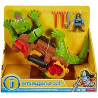 Figurki dla dzieci - Fisher Price Imaginext Kroczący Krokodyl i Pirat Hak DHH63 - miniaturka - grafika 1