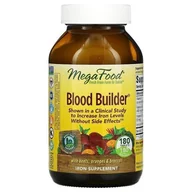 Suplementy naturalne - MegaFood Blood Builder żelazo + witamina B12 + kwas foliowy 180 tab. - miniaturka - grafika 1