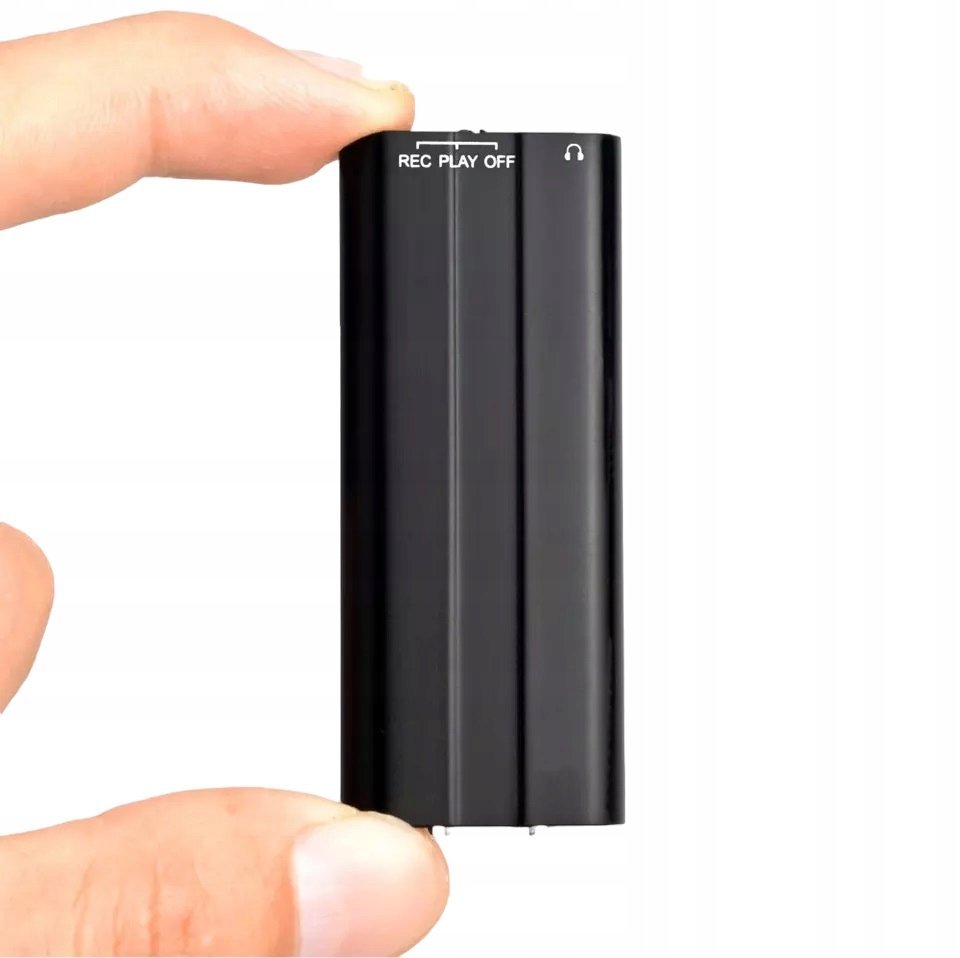 DYKTAFON MINI PODSŁUCH SZPIEGOWSKI NA KLIPS MP3 8GB