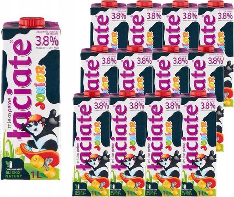 Łaciate Łaciate Junior Mleko UHT 3,8 % 1 l x 12 sztuk