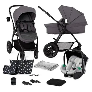 Wózek wielofunkcyjny KINDERKRAFT XMoov 3w1 Mink Pro Ciemnoszary - Wózki dziecięce - miniaturka - grafika 1