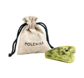 Zestawy kosmetyków damskich - Polemika, Płytka jadeitowa do masażu gua sha w woreczku, 1 szt. - miniaturka - grafika 1
