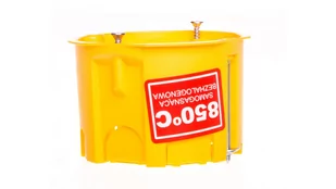 SCHNEIDER Puszka-p-t-PK-60F-do-ścian-pustych-SAMOGASNĄCA-IP-20-żółta 0201-0N - Puszki elektryczne i akcesoria - miniaturka - grafika 1