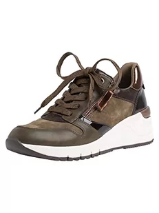 Tamaris Damskie sneakersy 1-1-23702-09, khaki, 39 eu - Sneakersy damskie - miniaturka - grafika 1