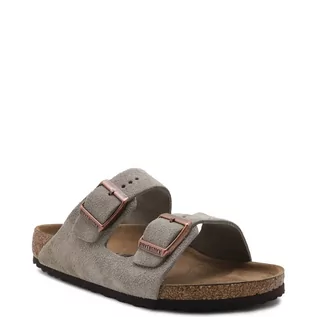 Buty dla dziewczynek - Birkenstock Skórzane klapki Arizona - grafika 1