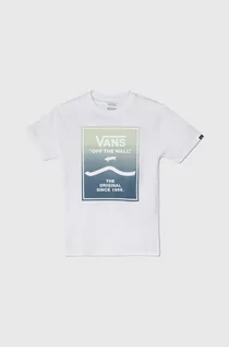 Koszulki dla dziewczynek - Vans t-shirt bawełniany dziecięcy PRINT BOX 2.0 kolor biały z nadrukiem - grafika 1