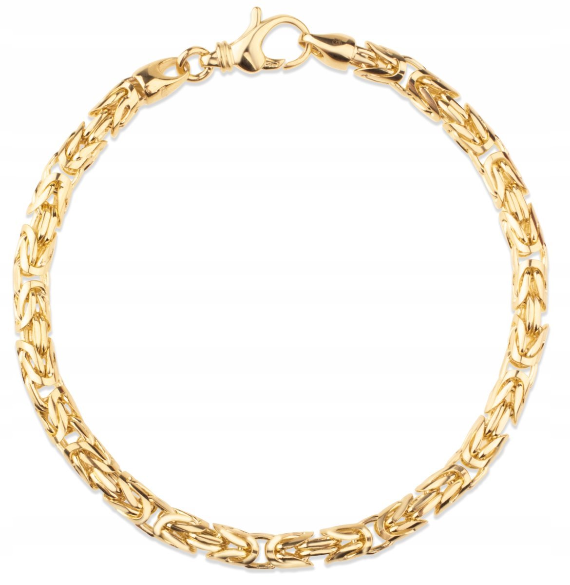 ZŁOTA BOGATA BRANSOLETKA KRÓLEWSKI SPLOT 14KT 585