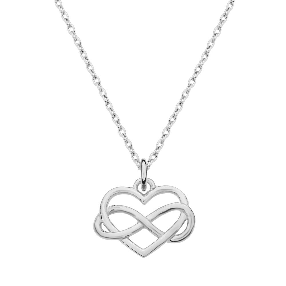 MYNESS Naszyjnik serce z nieskończonością