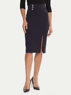 Spódnice - Rinascimento Spódnica ołówkowa CFC0126167003 Granatowy Slim Fit - miniaturka - grafika 1