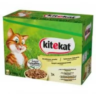 Mokra karma dla kotów - Kitekat Drobiowe Smaki 12x100g - miniaturka - grafika 1