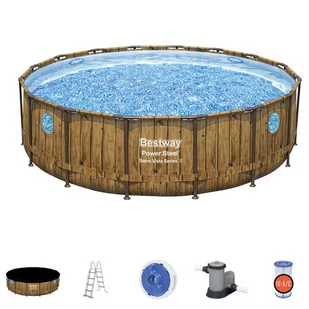 Bestway Basen ogrodowy stelażowy 488 x 122 cm 7w1 56725 - Baseny ogrodowe - miniaturka - grafika 2